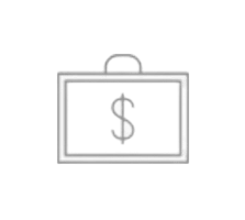 Money icon representing low labor cost